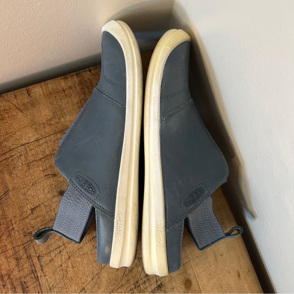 KEEN Lorelai 2 Slip-on Dark Blue Gray Leather Sneakers Elastic Back Women's 7 - Picture 8 of 14